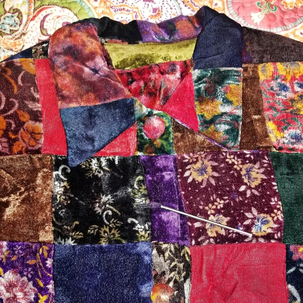 Rare Sharon Endick Patchwork Jacket - Picture 5 of 6